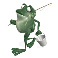 A frog walking