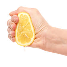 squeezed lemon
