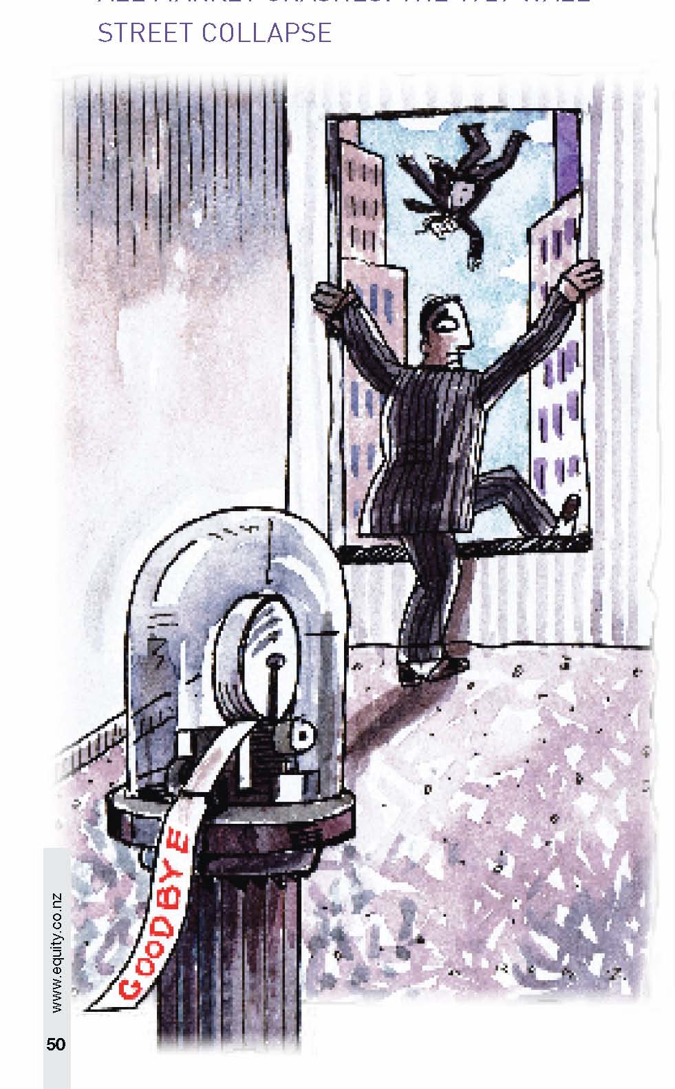 Cartoon of Brokers jumping